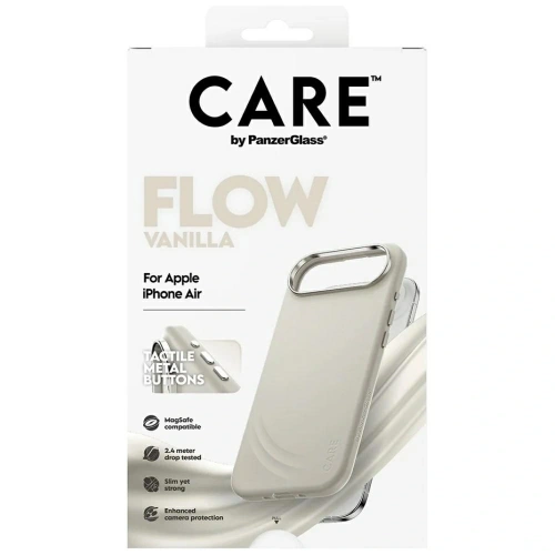 Etui CARE by PanzerGlass FLOW MagSafe iPhone Air waniliowy Etui CARE by PanzerGlass FLOW MagSafe iPhone Air waniliowy