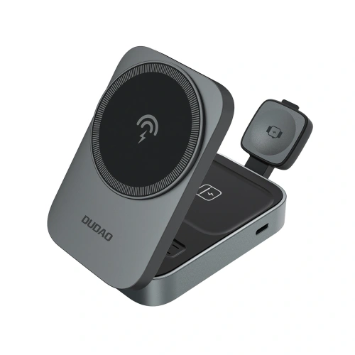 Stacja ładująca 3 w 1 iPhone Apple Watch AirPods Dudao A11 Max indukcyjna kompatybilna z MagSafe Grey Stacja ładująca 3 w 1 iPhone Apple Watch AirPods Dudao A11 Max indukcyjna kompatybilna z MagSafe Grey