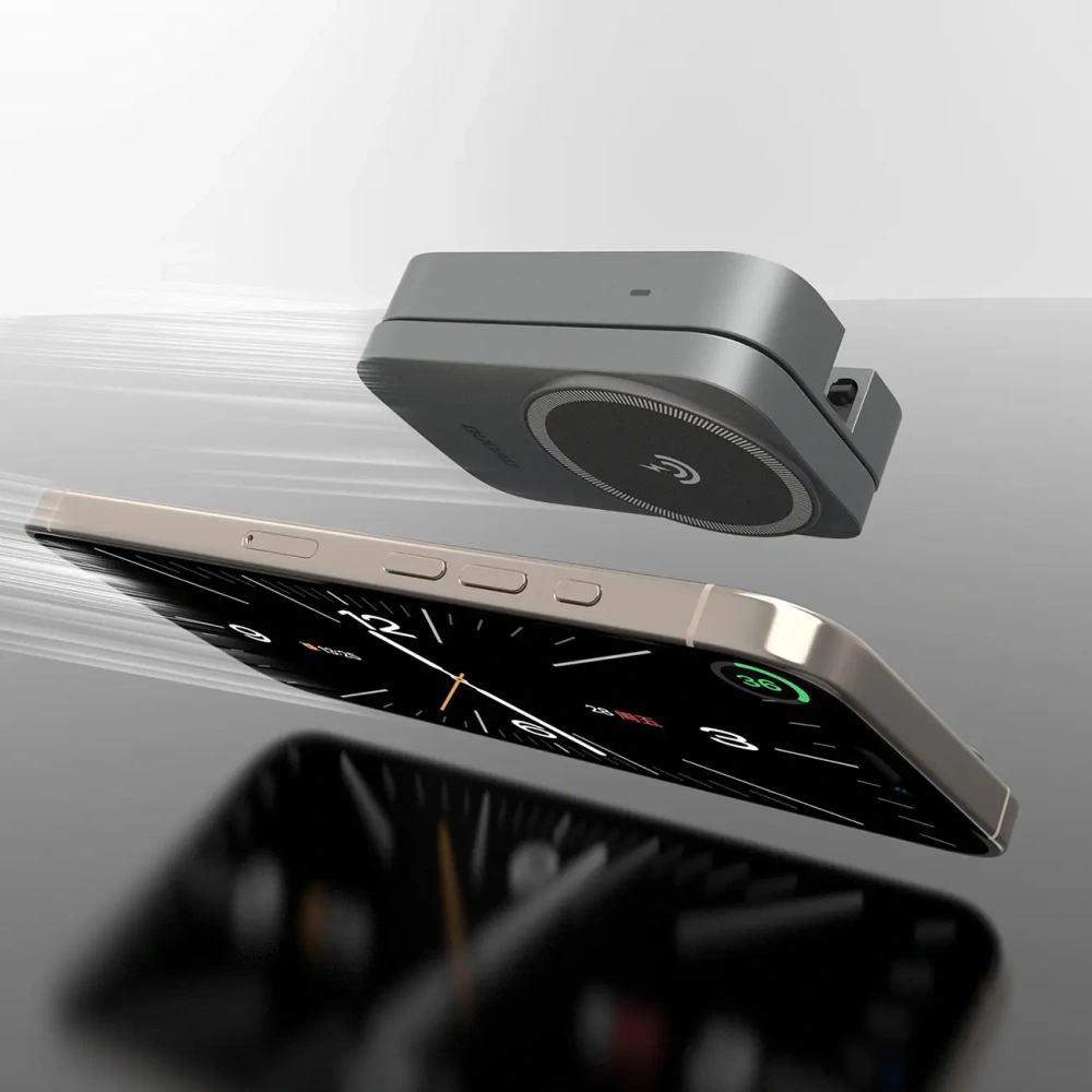 Stacja ładująca 3 w 1 iPhone Apple Watch AirPods Dudao A11 Max indukcyjna kompatybilna z MagSafe Grey