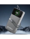 Powerbank Dudao K31 Pro 45W 20000mAh z wbudowanym zwijanym kablem USB-C - szary Powerbank Dudao K31 Pro 45W 20000mAh z wbudowanym zwijanym kablem USB-C - szary