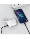 Powerbank Dudao K32 10000 mAh z wbudowanym kablem USB-C / Lightning - biały Powerbank Dudao K32 10000 mAh z wbudowanym kablem USB-C / Lightning - biały