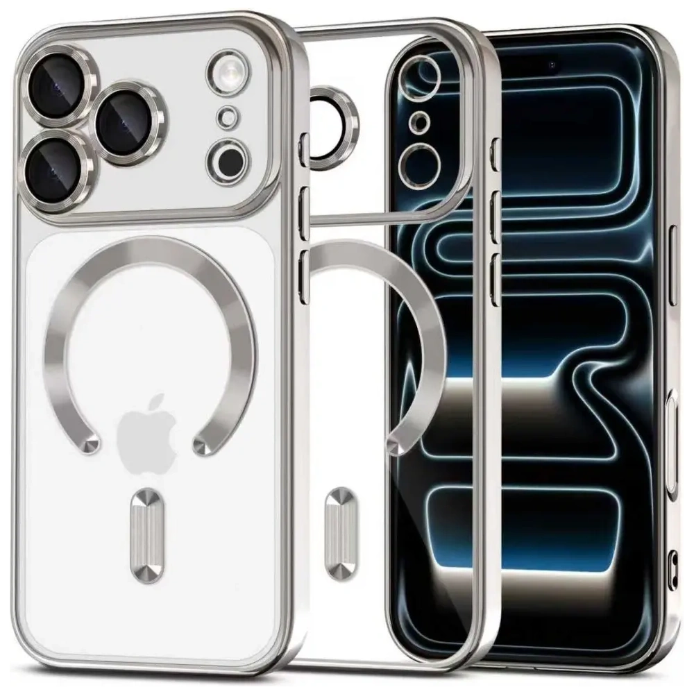 Etui Tech-Protect Flexair Magflex Magsafe iPhone 17 Pro Max Shiny Silver