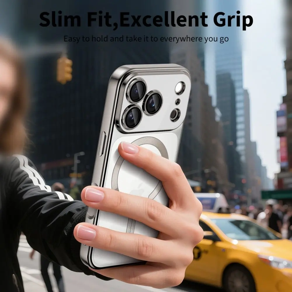 Etui Tech-Protect Flexair Magflex Magsafe iPhone 17 Pro Max Shiny Silver