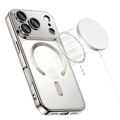 Etui Tech-Protect Flexair Magflex Magsafe iPhone 17 Pro Shiny Silver Etui Tech-Protect Flexair Magflex Magsafe iPhone 17 Pro Shiny Silver