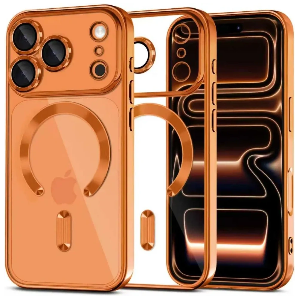 Etui Tech-Protect Flexair Magflex Magsafe iPhone 17 Pro Shiny Cosmic Orange