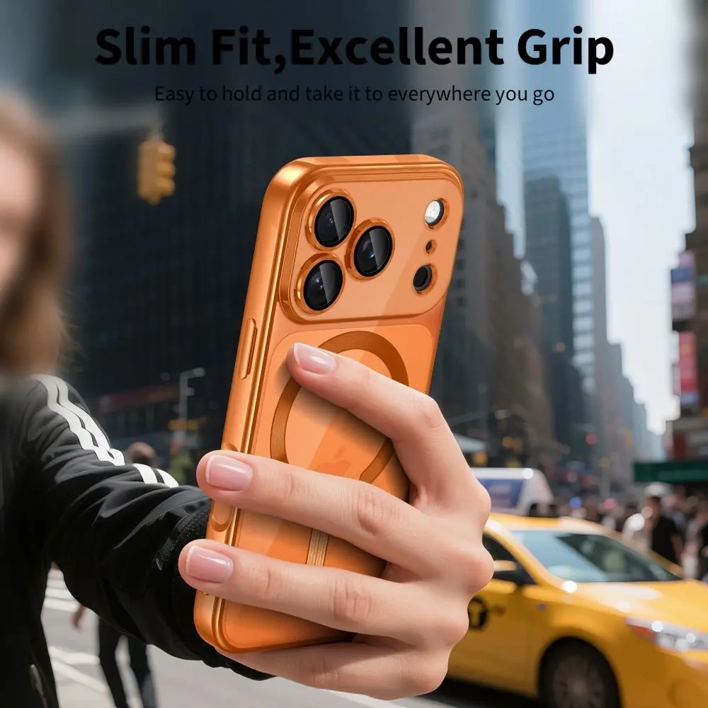 Etui Tech-Protect Flexair Magflex Magsafe iPhone 17 Pro Max Shiny Cosmic Orange