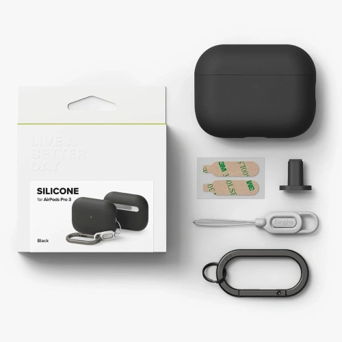 Etui Ringke Silicone Apple AirPods Pro 3 Black Etui Ringke Silicone Apple AirPods Pro 3 Black