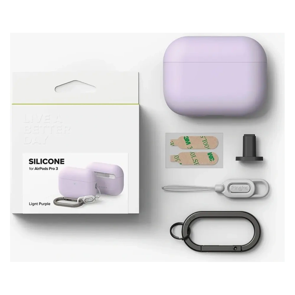 Etui Ringke Silicone Apple AirPods Pro 3 Light Purple