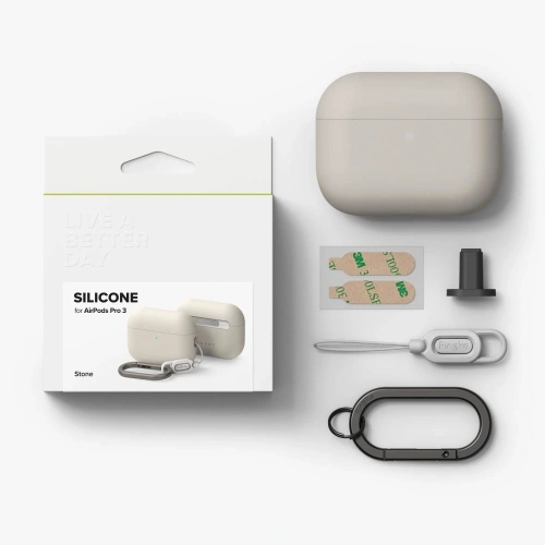 Etui Ringke Silicone Apple AirPods Pro 3 Stone Etui Ringke Silicone Apple AirPods Pro 3 Stone