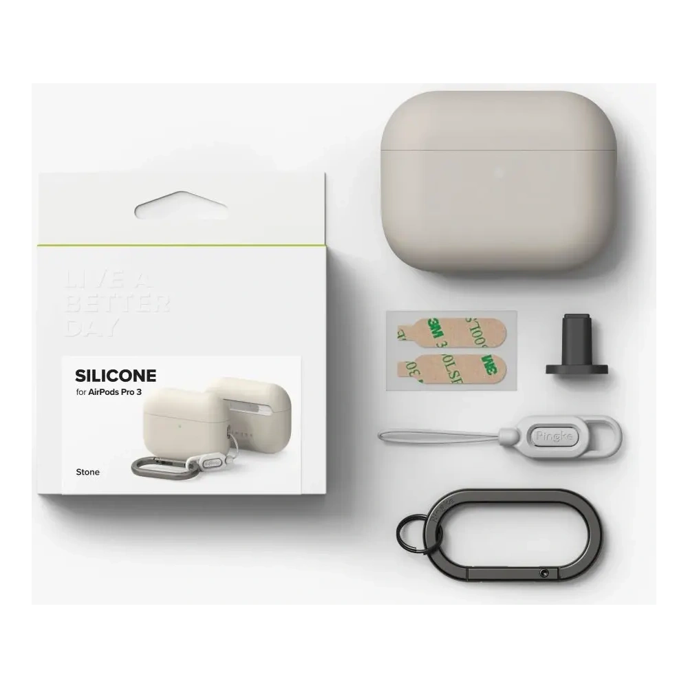 Etui Ringke Silicone Apple AirPods Pro 3 Stone
