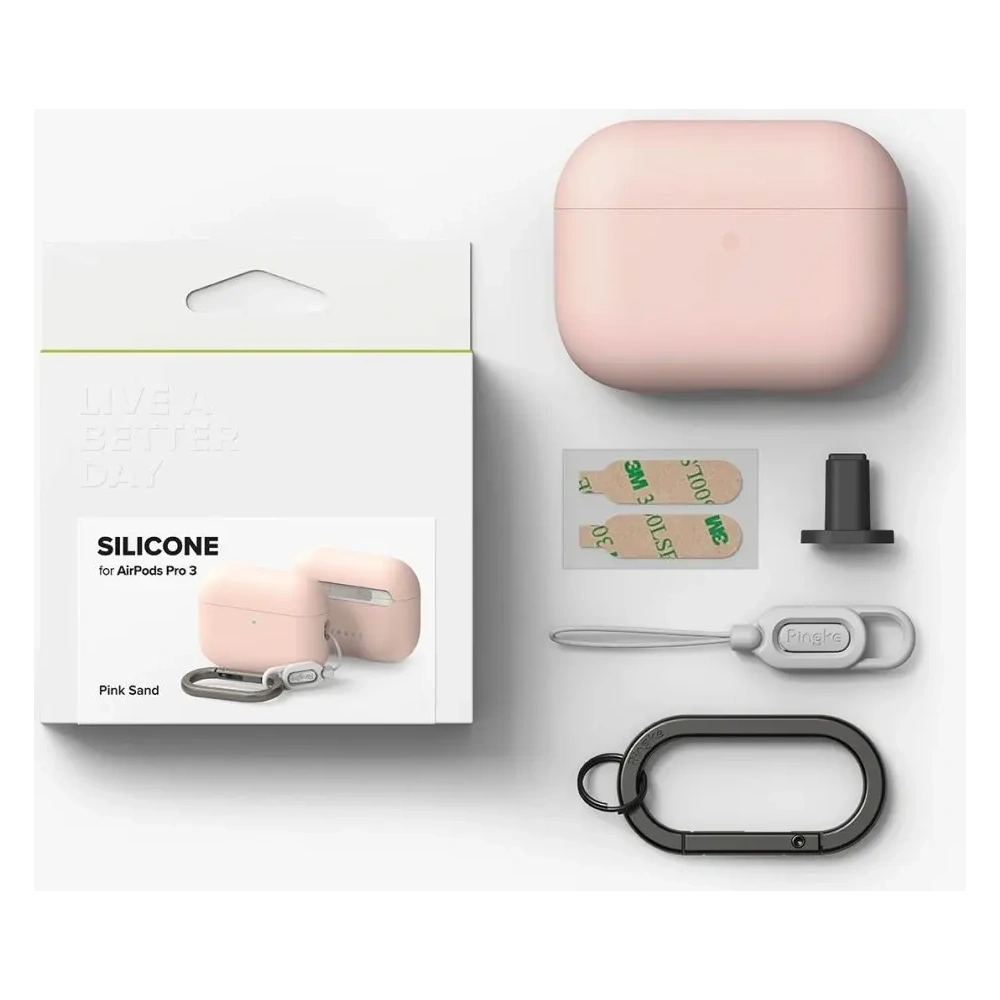 Etui Ringke Silicone Apple AirPods Pro 3 Pink Sand