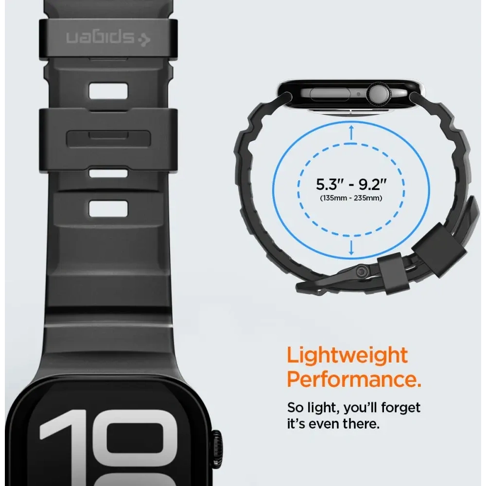 Pasek Spigen WBS2 Band Apple Watch 8 / 9 / 10 / 11 / Se / Ultra (44 / 45 / 46 / 49 Mm) Black