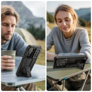 Etui Tech-Protect Flexair Kevlar Cam+ Samsung Galaxy S25 FE Black Etui Tech-Protect Flexair Kevlar Cam+ Samsung Galaxy S25 FE Black