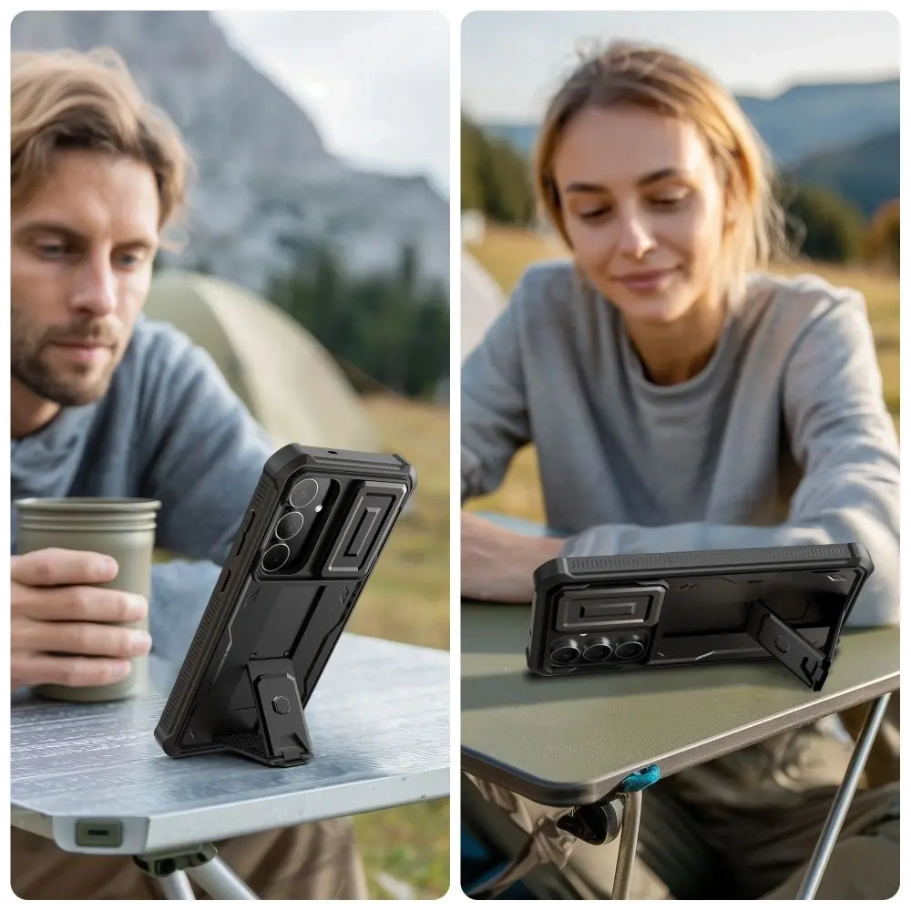 Etui Tech-Protect Flexair Kevlar Cam+ Samsung Galaxy S25 FE Black