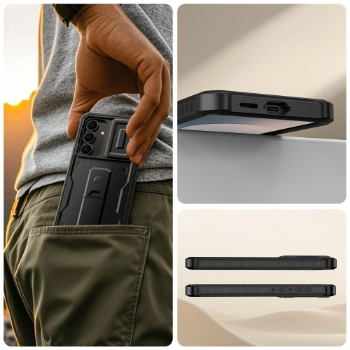Etui Tech-Protect Flexair Kevlar Cam+ Samsung Galaxy S25 FE Black