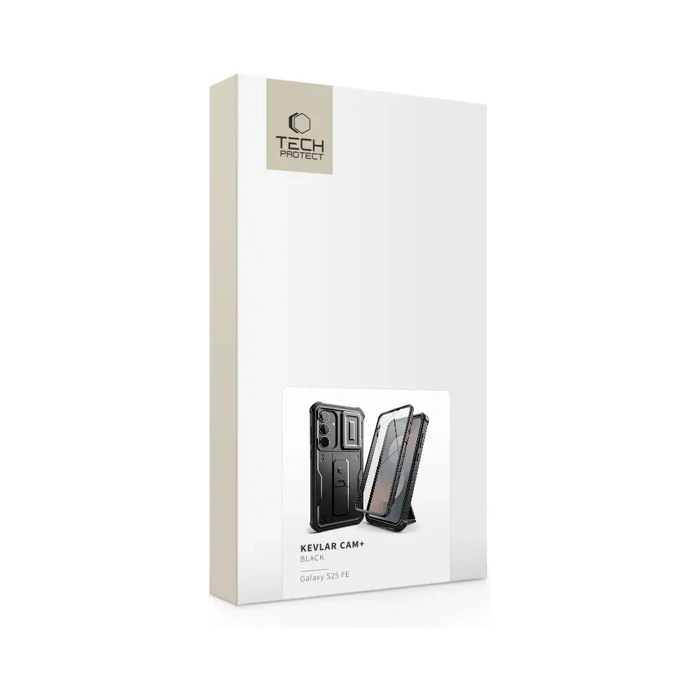 Etui Tech-Protect Flexair Kevlar Cam+ Samsung Galaxy S25 FE Black