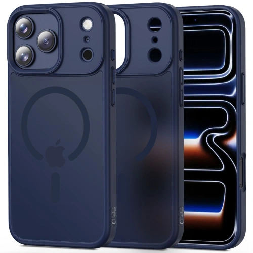 Etui Tech-Protect Flexair Magmat Magsafe iPhone 17 Pro Matte Deep Blue Etui Tech-Protect Flexair Magmat Magsafe iPhone 17 Pro Matte Deep Blue