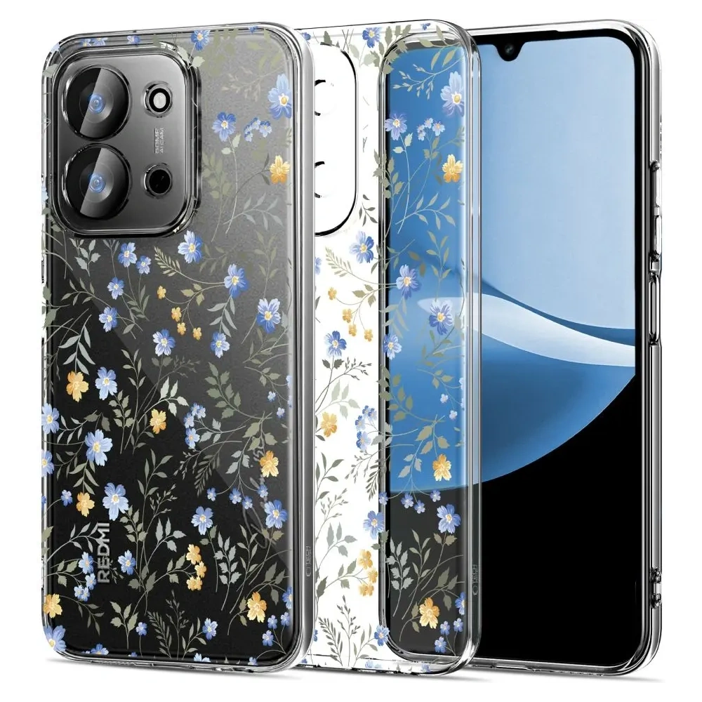 Etui Tech-Protect Flexair Xiaomi Redmi 15c (171 Mm) Spring Flowers