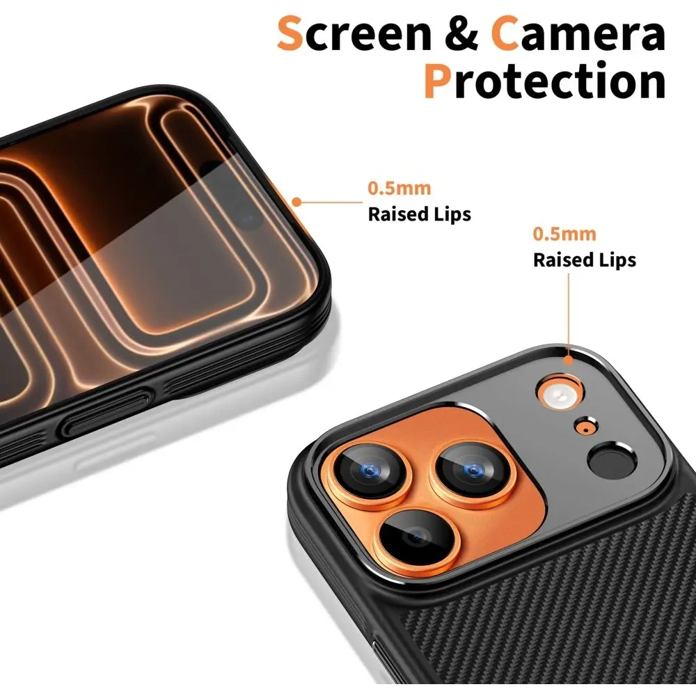 Etui Tech-Protect Flexair Kevlar Aramid Magsafe iPhone 17 Pro Max Black