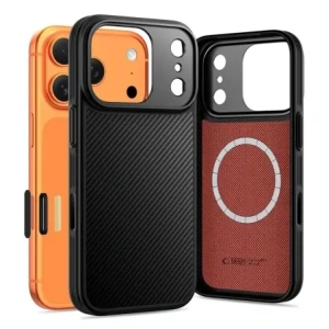 Etui Tech-Protect Flexair Kevlar Aramid Magsafe iPhone 17 Pro Black Etui Tech-Protect Flexair Kevlar Aramid Magsafe iPhone 17 Pro Black