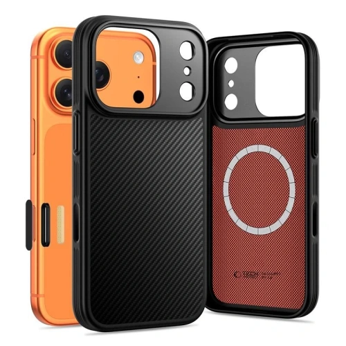 Etui Tech-Protect Flexair Kevlar Aramid Magsafe iPhone 17 Pro Black Etui Tech-Protect Flexair Kevlar Aramid Magsafe iPhone 17 Pro Black