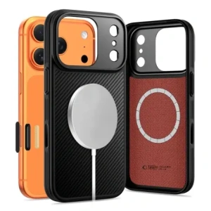Etui Tech-Protect Flexair Kevlar Aramid Magsafe iPhone 17 Pro Black Etui Tech-Protect Flexair Kevlar Aramid Magsafe iPhone 17 Pro Black