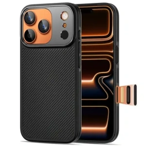 Etui Tech-Protect Flexair Kevlar Aramid Magsafe iPhone 17 Pro Black Etui Tech-Protect Flexair Kevlar Aramid Magsafe iPhone 17 Pro Black