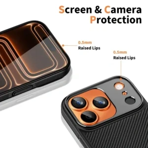 Etui Tech-Protect Flexair Kevlar Aramid Magsafe iPhone 17 Pro Black Etui Tech-Protect Flexair Kevlar Aramid Magsafe iPhone 17 Pro Black
