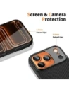 Etui Tech-Protect Flexair Kevlar Aramid Magsafe iPhone 17 Pro Black Etui Tech-Protect Flexair Kevlar Aramid Magsafe iPhone 17 Pro Black