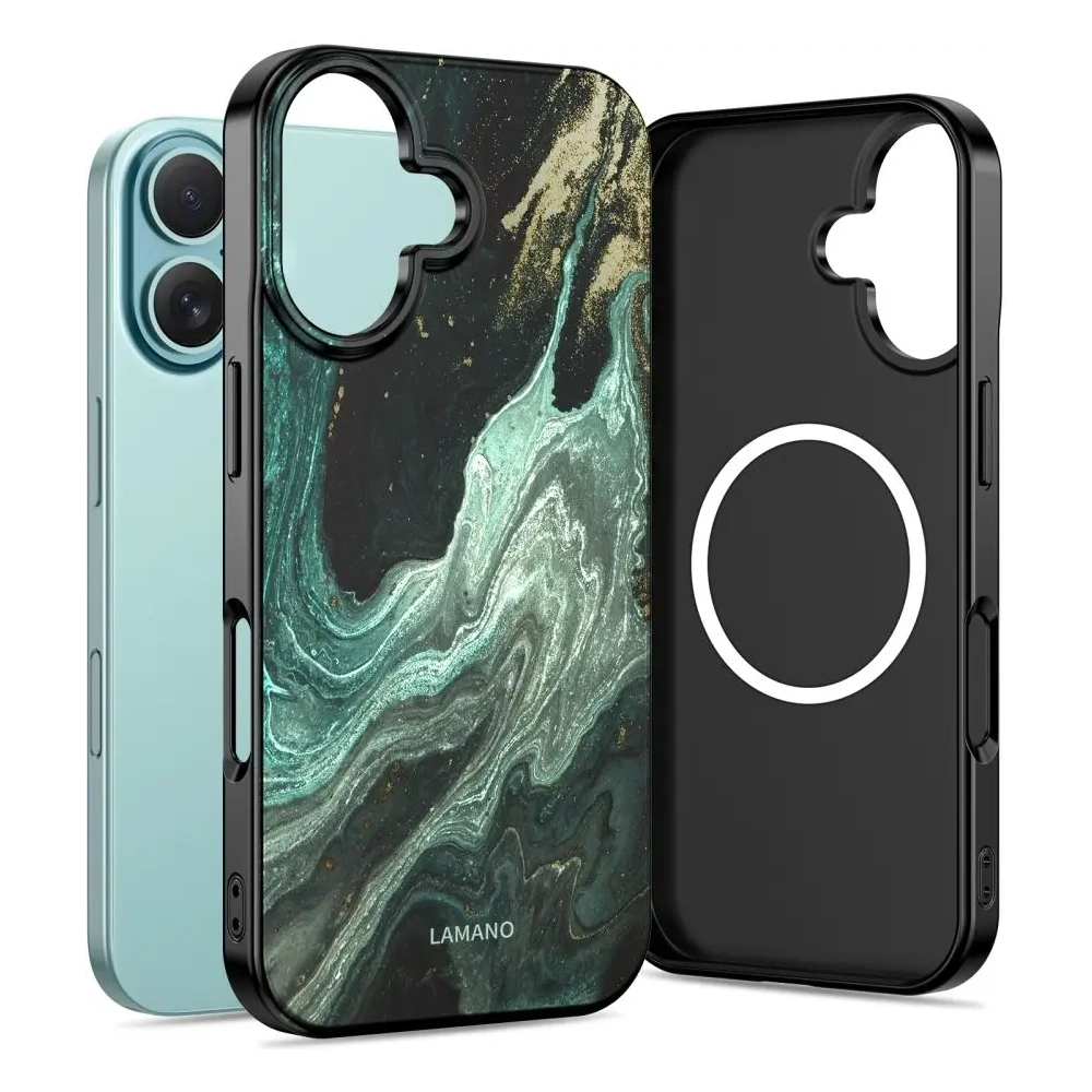 Etui Tech-Protect Flexair Lamano Magsafe iPhone 16 Verde Aura