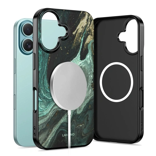 Etui Tech-Protect Flexair Lamano Magsafe iPhone 16 Verde Aura Etui Tech-Protect Flexair Lamano Magsafe iPhone 16 Verde Aura