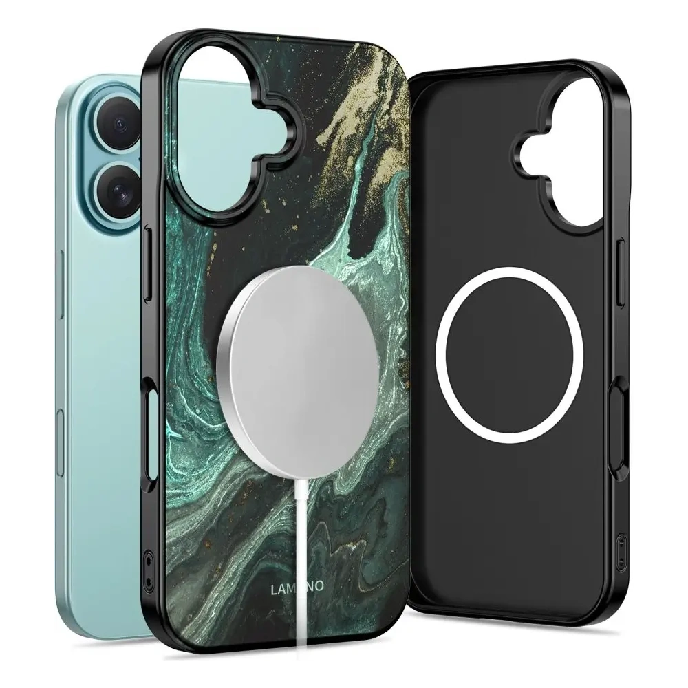 Etui Tech-Protect Flexair Lamano Magsafe iPhone 16 Verde Aura