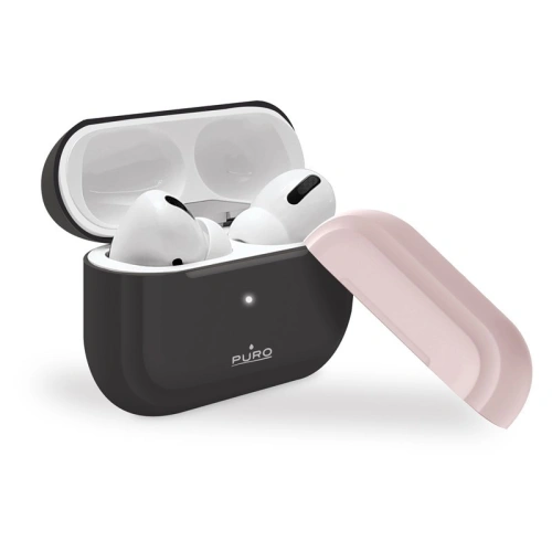 Kup Apple PURO ICON Case AirPods Pro mit extra Hülle (Dunkelgrau + Dunkelgraue Kappe und Rosa Kappe) - PUR190GRY - {ean13} - Sklep Home Screen