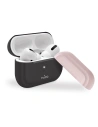 Etui PURO ICON Case Apple AirPods Pro s dodatečným krytem (Tmavě šedá + tmavě šedá víčko a růžové víčko)