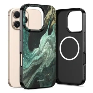 Etui Tech-Protect Flexair Lamano Magsafe iPhone 16 Pro Max Verde Aura Etui Tech-Protect Flexair Lamano Magsafe iPhone 16 Pro Max Verde Aura