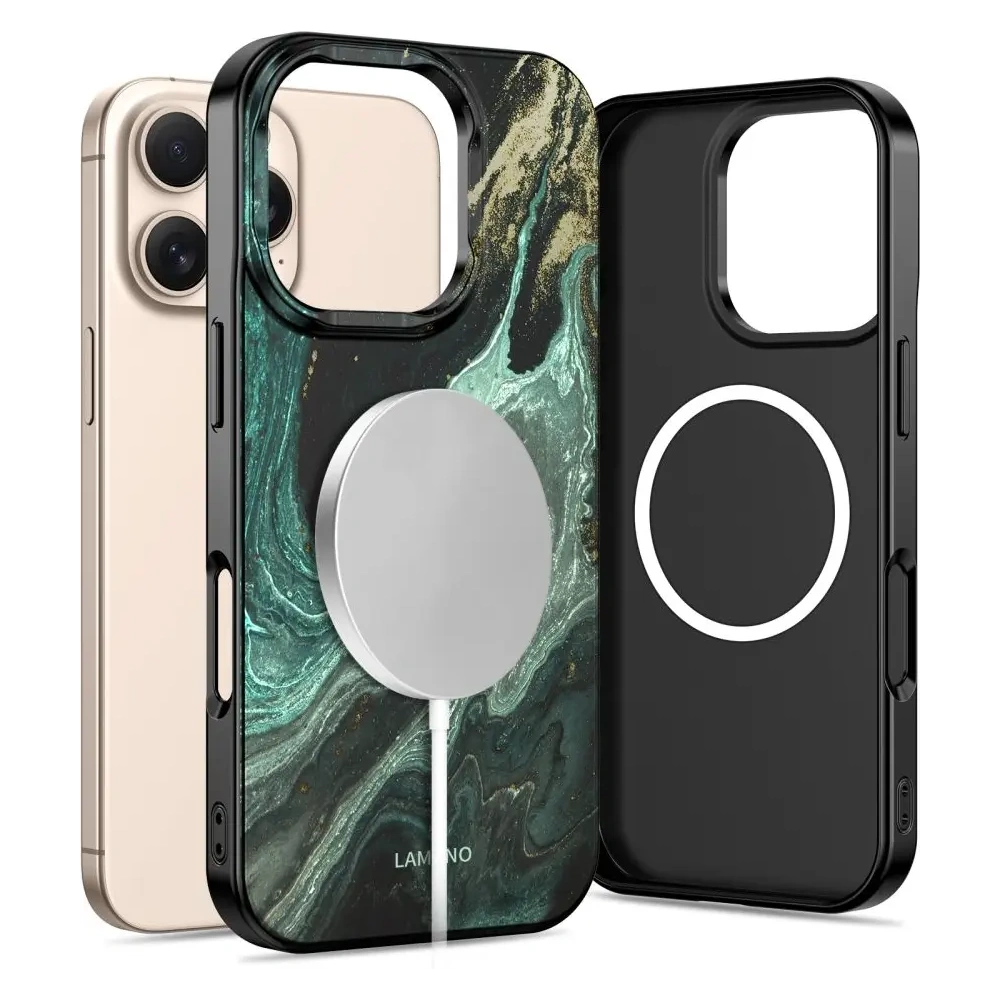 Etui Tech-Protect Flexair Lamano Magsafe iPhone 16 Pro Max Verde Aura