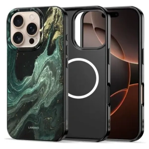 Etui Tech-Protect Flexair Lamano Magsafe iPhone 16 Pro Max Verde Aura Etui Tech-Protect Flexair Lamano Magsafe iPhone 16 Pro Max Verde Aura