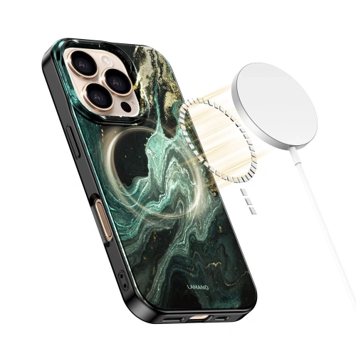 Etui Tech-Protect Flexair Lamano Magsafe iPhone 16 Pro Max Verde Aura Etui Tech-Protect Flexair Lamano Magsafe iPhone 16 Pro Max Verde Aura