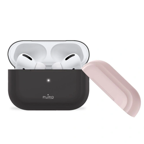 Kup Apple PURO ICON Case AirPods Pro mit extra Hülle (Dunkelgrau + Dunkelgraue Kappe und Rosa Kappe) - PUR190GRY - {ean13} - Sklep Home Screen
