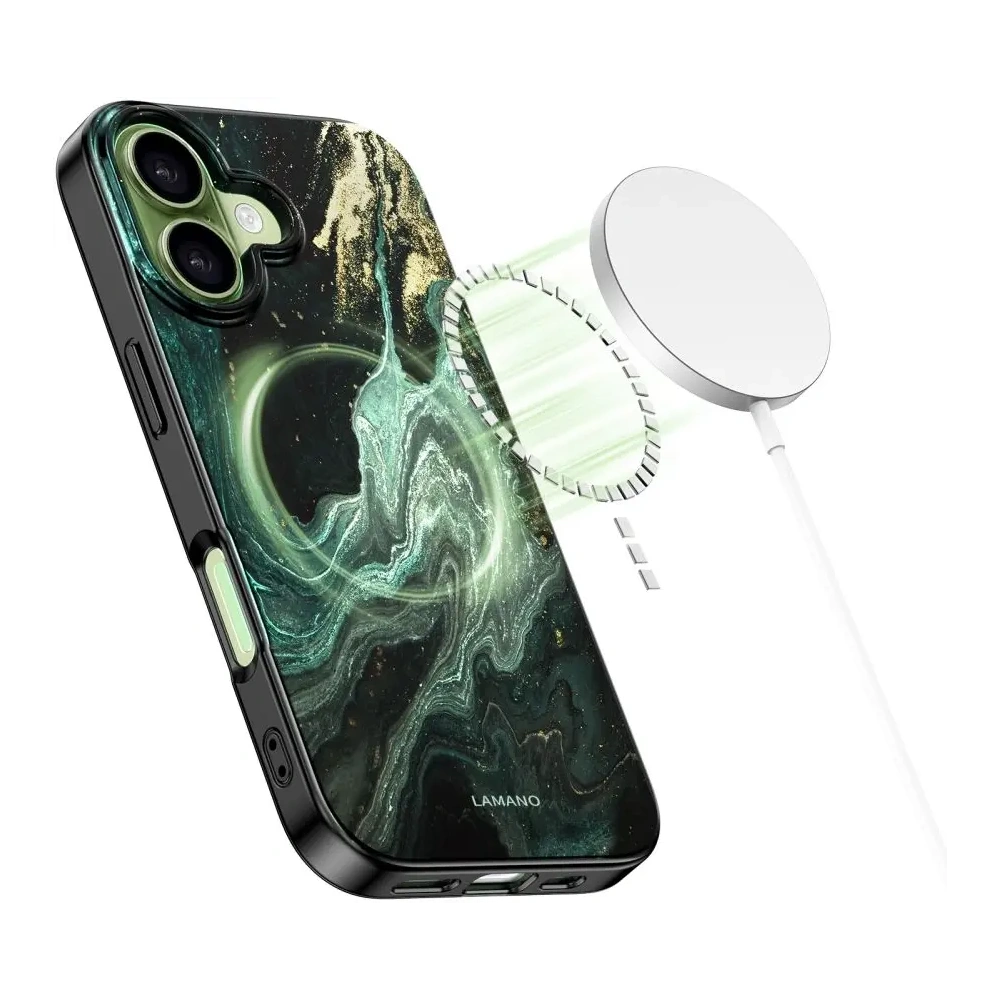 Etui Tech-Protect Flexair Lamano Magsafe iPhone 17 Verde Aura