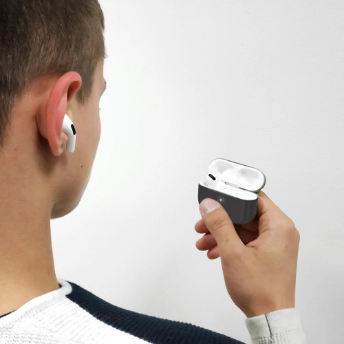 Kup Apple PURO ICON Case AirPods Pro mit extra Hülle (Dunkelgrau + Dunkelgraue Kappe und Rosa Kappe) - PUR190GRY - {ean13} - Sklep Home Screen