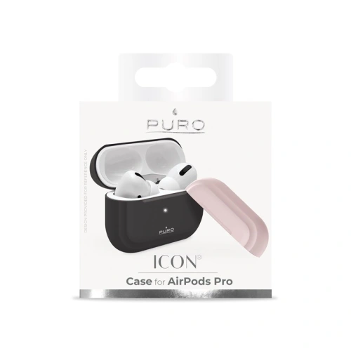 Kup Apple PURO ICON Case AirPods Pro mit extra Hülle (Dunkelgrau + Dunkelgraue Kappe und Rosa Kappe) - PUR190GRY - {ean13} - Sklep Home Screen