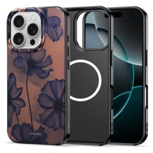Etui Tech-Protect Flexair Lamano Magsafe iPhone 16 Pro Max Velvet Night Etui Tech-Protect Flexair Lamano Magsafe iPhone 16 Pro Max Velvet Night