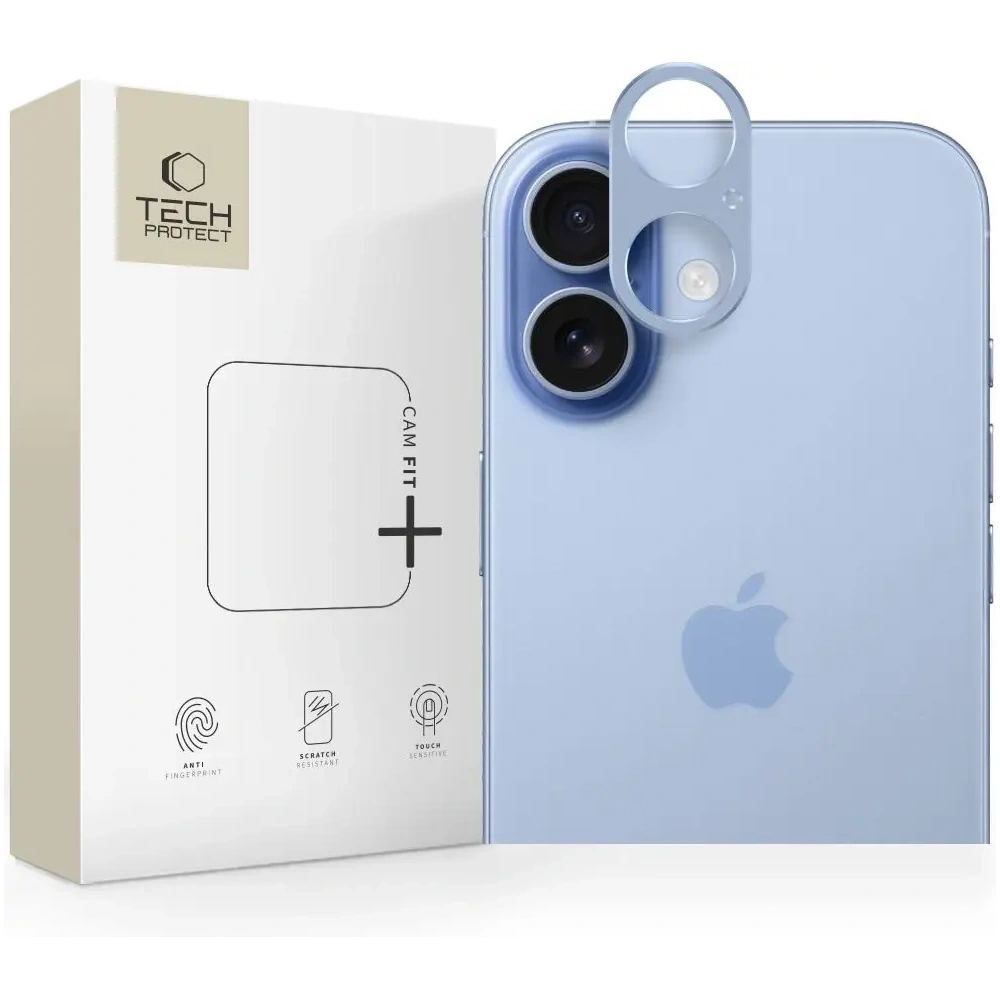 Osłona Aparatu Nakładka na aparat Etui Tech-Protect Flexair Camalloy Fit+ iPhone 17 Mist Blue