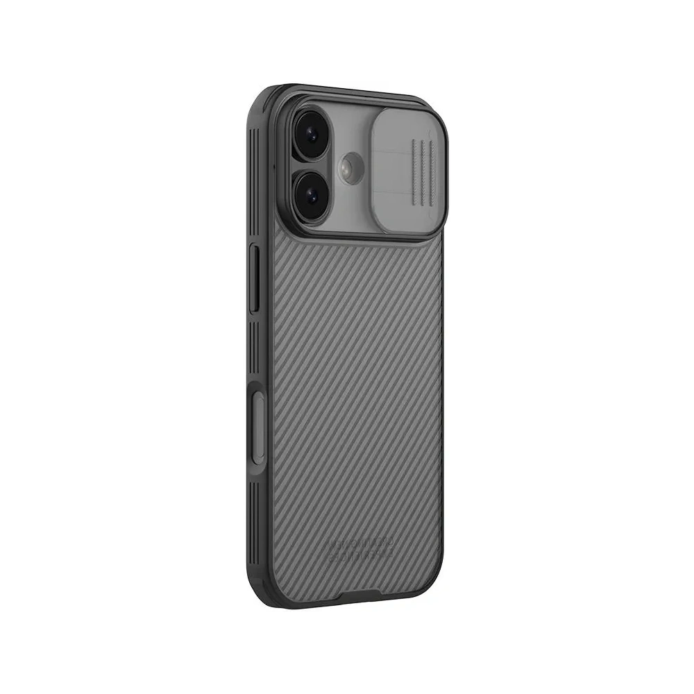 Etui Nillkin Camshield Pro z osłoną aparatu iPhone 17 Transparent Black / Przezroczysty Czarny