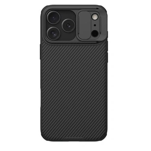 Etui Nillkin Camshield Pro z osłoną aparatu iPhone 17 Pro Max Black / Czarny Etui Nillkin Camshield Pro z osłoną aparatu iPhone 17 Pro Max Black / Czarny