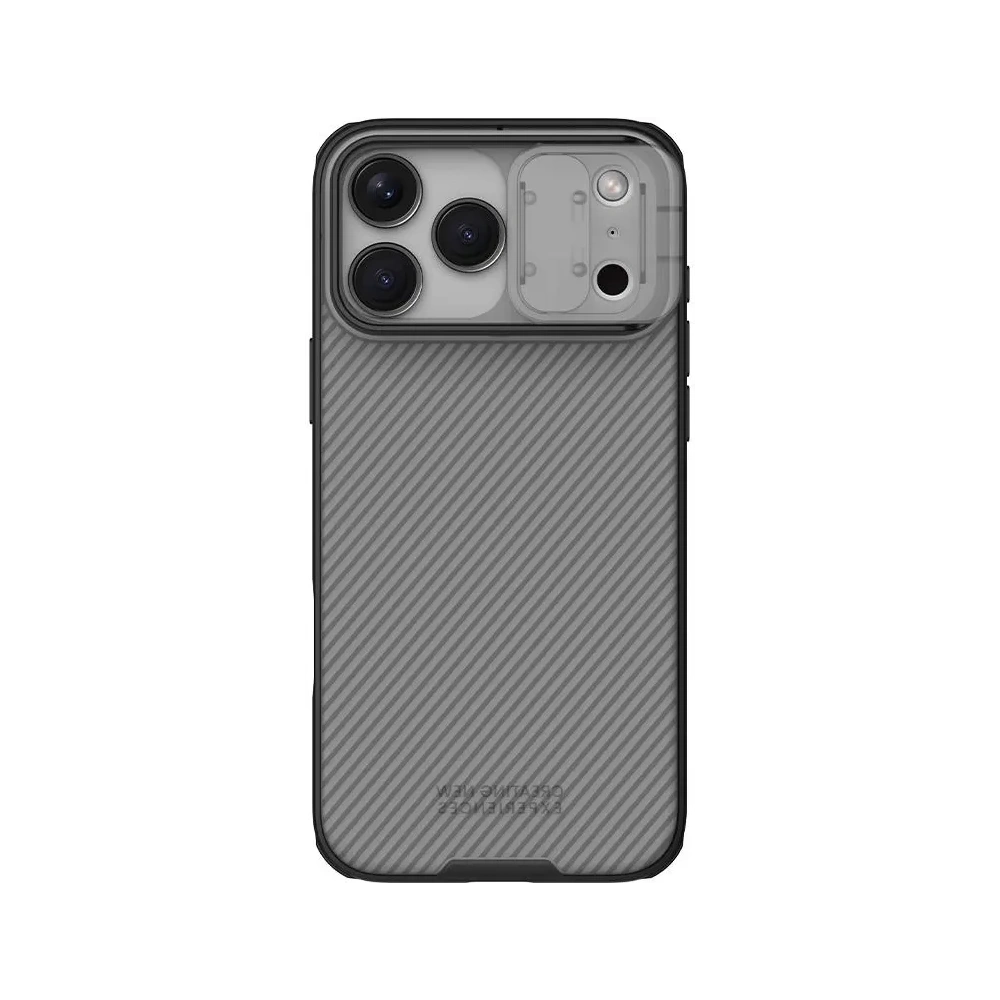 Etui Nillkin Camshield Pro z osłoną aparatu iPhone 17 Pro Max Transparent Black / Przezroczysty Czarny