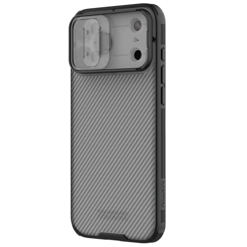 Etui Nillkin Camshield Pro z osłoną aparatu iPhone 17 Pro Max Transparent Black / Przezroczysty Czarny Etui Nillkin Camshield Pro z osłoną aparatu iPhone 17 Pro Max Transparent Black / Przezroczysty Czarny