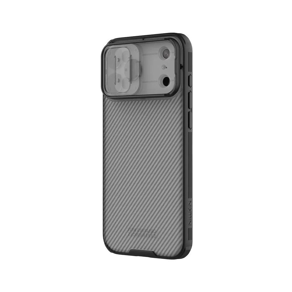 Etui Nillkin Camshield Pro z osłoną aparatu iPhone 17 Pro Max Transparent Black / Przezroczysty Czarny