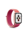 Nylon öv PURO Band Apple Watch 4/5/6/7/SE/8/9/10 40/41/42mm (Korall/Rózsaszín)